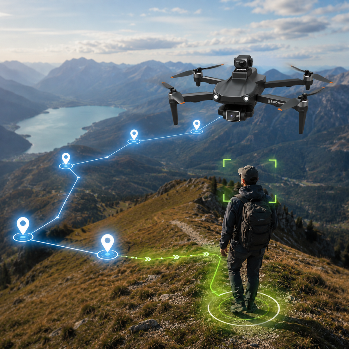 Mode Waypoint et évitement d'obstacles OAS 360° du Zenith Apex